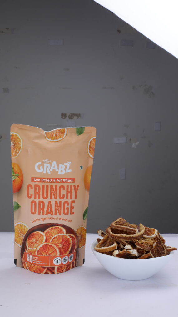 orange healthy chips