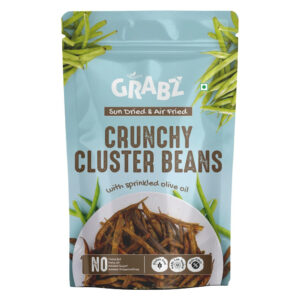 HealthyGrabz Crunchy Cluster Beans pouch on a plain white background
