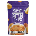 HealthyGrabz Potato Chips pouch on a plain white background