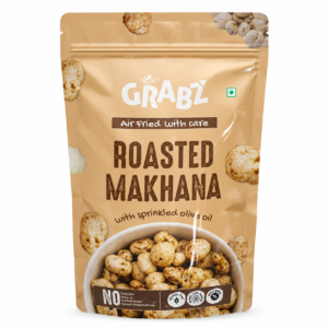 Roasted Makhana pouch - HealthyGrabz air fried fox nuts