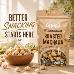 Roasted makhana bowl healthy snacking