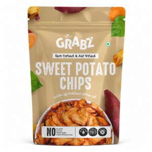 Sweet Potato Chips pouch - HealthyGrabz sun dried air fried