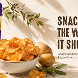 Potato Chips snacking banner
